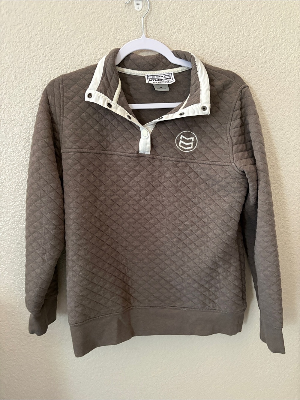 Mtn Ops Quarter-Snap Pullover Sweatshirt - Brown